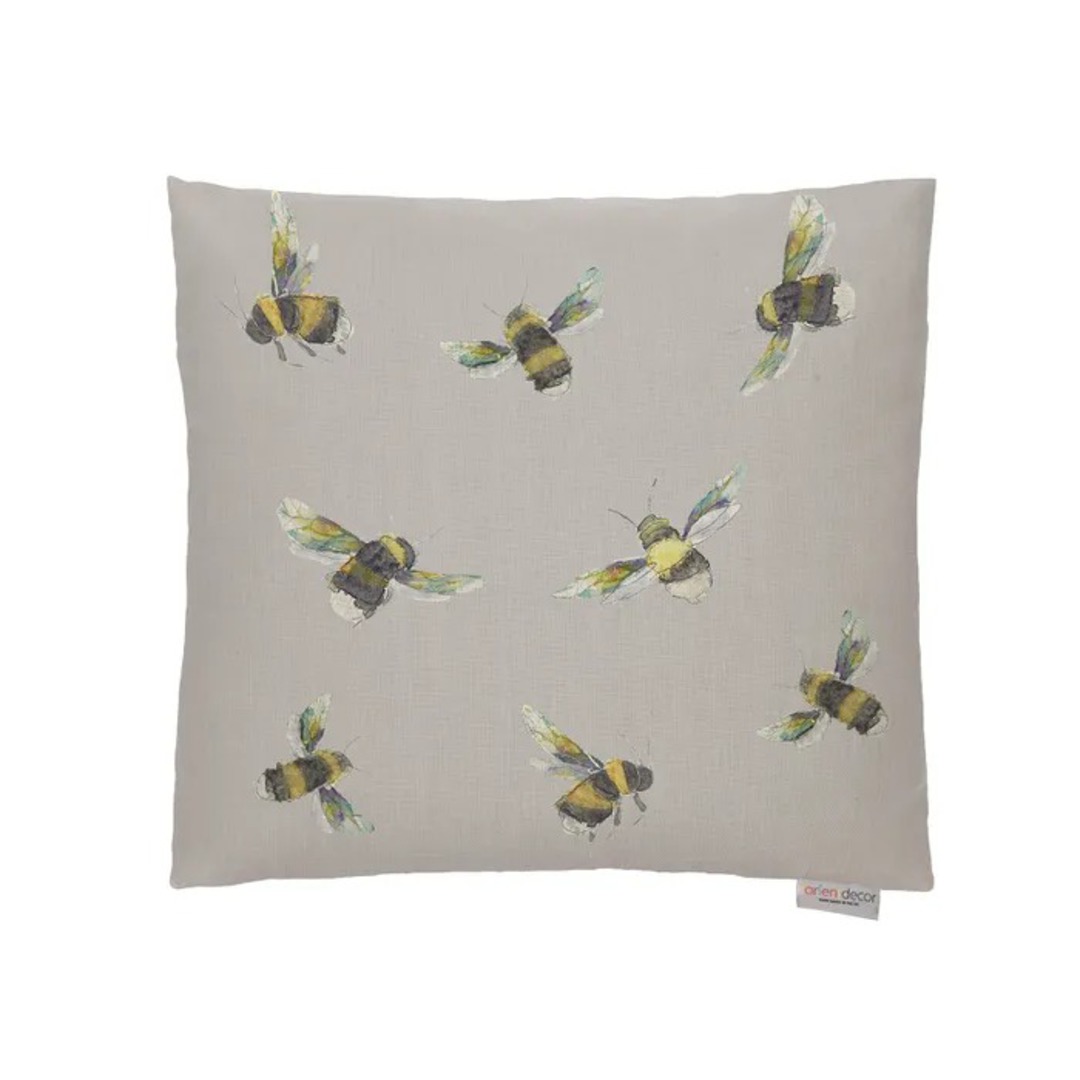 Importico - Voyage Maison - Buzzing Bee Cushion - Silver image 0